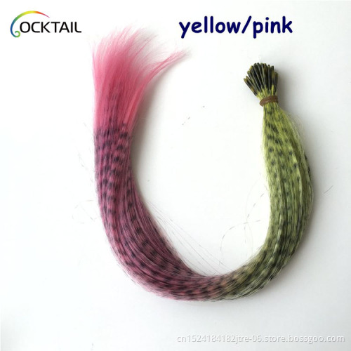 Free Sample Ombre Color Synthetic Pre Bonded I Tip Hair Extensions